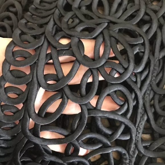 Handmade Ribbon Black Vest Small - Picture 4 of 6